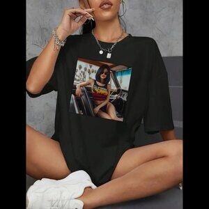 NWT Cali Dreamin' Crew Neck Coastal Cruise Short Sleeve  Graphic Tee (Black)